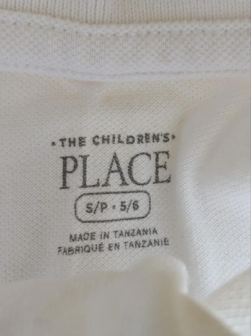 7️⃣ Children's Place Navy & White Long-Sleeve Pique Uniform Polos; Size: S 5 / 6